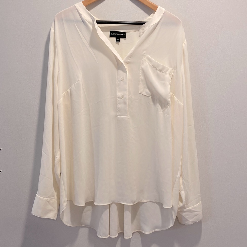 Lane Bryant Button Front Chiffon Blouse Women Plus Size 18/20